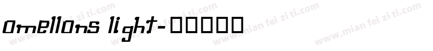 Omellons Light字体转换